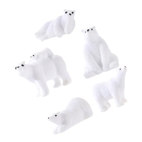 PartyKindom 15Stücke Eisbär Statuen Set Realistische Arktisbär Figuren für Feengärten und Mikrolandschaften für Babypartys und Dekoration PartyKindom 15Stücke Eisbär Statuen Set Realistische Arktisbär Figuren für Feengärten und Mikrolandschaften für Babypartys und Dekoration von PartyKindom
