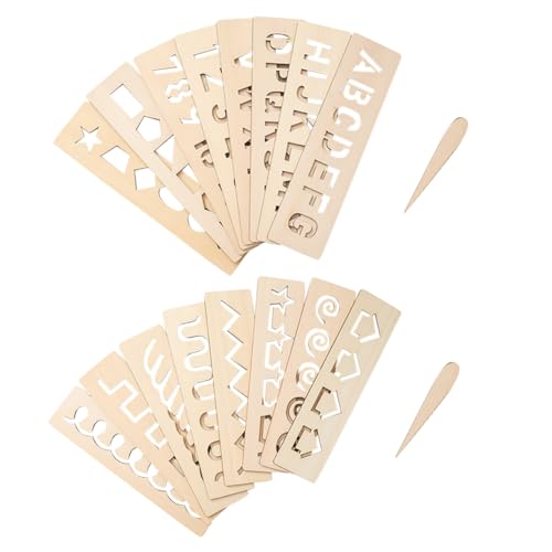 PartyKindom 16 Stück Teiliges Holzspielzeug für Lernspielzeug mit Übungsboard für Buchstaben Zahlen und Geometrische Formen Sicheres Montessori für Kleinkinder und Vorschulkinder von PartyKindom