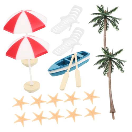 PartyKindom 17 Stück Teiliges Miniatur Stranddekor mit Liegestühlen Sonnenschirmen und Realistische Miniatur Deko für DIY Garten Puppenhaus und Strandlandschaft Zufällige Zufällige Farbe PartyKindom 17 Stück Teiliges Miniatur Stranddekor mit Liegestühlen Sonnenschirmen und Realistische Miniatur Deko für DIY Garten Puppenhaus und Strandlandschaft Zufällige Zufällige Farbe von PartyKindom