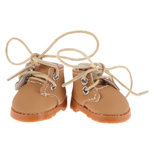 PartyKindom 1Paar Puppenschuhe Niedliche Miniatur Schnürschuhe für Puppenhaus Dekorationen und Bequem für Puppenausstellungen Fotografie und Spielzeugzubehör PartyKindom 1Paar Puppenschuhe Niedliche Miniatur Schnürschuhe für Puppenhaus Dekorationen und Bequem für Puppenausstellungen Fotografie und Spielzeugzubehör von PartyKindom