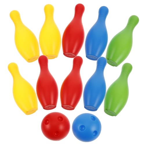 PartyKindom 1Satz Bowling Set aus Hochwertigem Kunststoff Pins Bälle Indoor Outdoor für Kleinkinder Fördert Hand Augen Koordination Freizeitspiel für Partys PartyKindom 1Satz Bowling Set aus Hochwertigem Kunststoff Pins Bälle Indoor Outdoor für Kleinkinder Fördert Hand Augen Koordination Freizeitspiel für Partys von PartyKindom