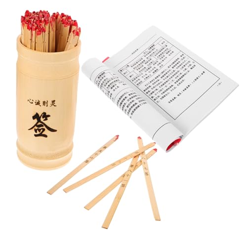 PartyKindom 1Satz Chinesisches Wahrsagespiel mit Bambus und Eimer Traditionelle Glücksstäbe für Wahrsagerei und Feng Shui Familientreffen und Besondere Anlässe PartyKindom 1Satz Chinesisches Wahrsagespiel mit Bambus und Eimer Traditionelle Glücksstäbe für Wahrsagerei und Feng Shui Familientreffen und Besondere Anlässe von PartyKindom
