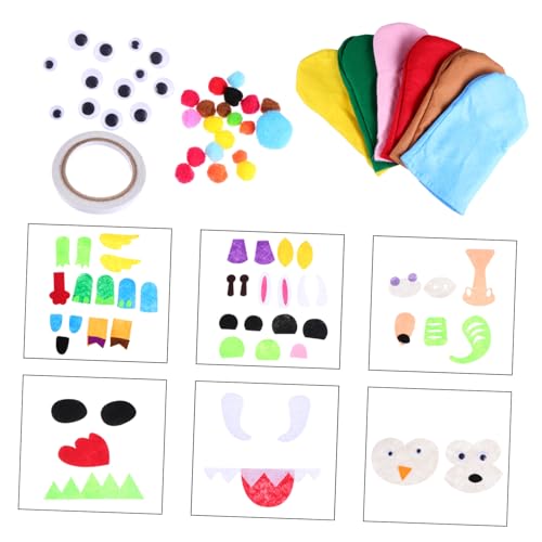 PartyKindom 1Satz DIY Handpuppen Bastelset für Kreatives Handwerk mit Fördert Eltern Junge Mädchen Interaktion und Kreativität für Rollenspiele und Lernen Geschenkidee für Jahre PartyKindom 1Satz DIY Handpuppen Bastelset für Kreatives Handwerk mit Fördert Eltern Junge Mädchen Interaktion und Kreativität für Rollenspiele und Lernen Geschenkidee für Jahre von PartyKindom