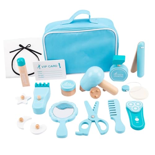 PartyKindom 1Satz Friseur für Holz Haarschnitt Barber Salon Spielset mit Haarschneidewerkzeugen Rollenspiel für Jungen und Jahren für Kindergeburtstag PartyKindom 1Satz Friseur für Holz Haarschnitt Barber Salon Spielset mit Haarschneidewerkzeugen Rollenspiel für Jungen und Jahren für Kindergeburtstag von PartyKindom