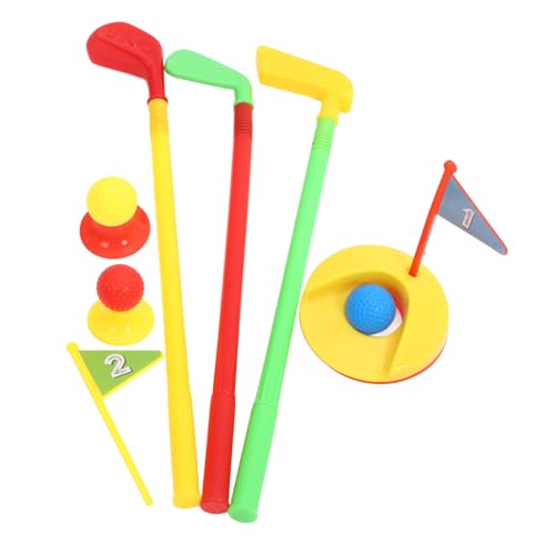 PartyKindom Kindergolfset für Jungen und Mädchen Outdoor Golfschläger Spielzeug Pädagogisches Golfspielzeug für Kleinkinder Sicher und Kreativ Sportspielzeug für Eltern Kind Aktivitäten von PartyKindom