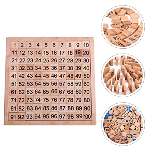 PartyKindom 1Satz Holzspielzeug Zahlenpuzzle für Pädagogisches Lernspielzeug Frühkindliche Bildung für Kleinkinder zur Entwicklung von Denkfähigkeit und Mathematikkenntnissen von PartyKindom