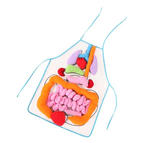 PartyKindom 1Satz Körperorgane Schürze für Frühes Lernspielzeug für Anatomische Bildung Vielseitige Schürze mit Design Fördert Verständnis Menschlicher von PartyKindom