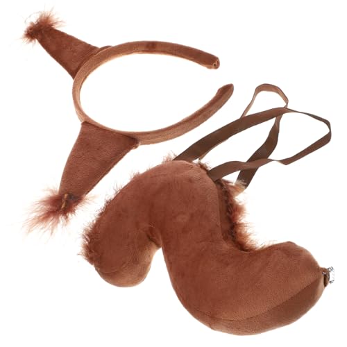 PartyKindom 1Satz Kostüm mit Plüsch Stirnband Einzigartiges Cosplay Zubehör für Halloween Festivitäten Einstellbare Tolle Geschenkidee PartyKindom 1Satz Kostüm mit Plüsch Stirnband Einzigartiges Cosplay Zubehör für Halloween Festivitäten Einstellbare Tolle Geschenkidee von PartyKindom