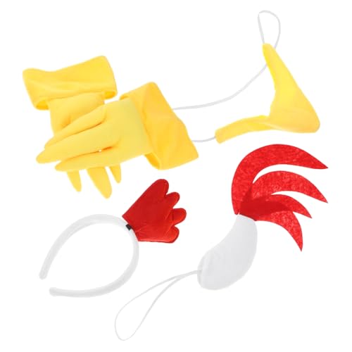 PartyKindom 1Satz Kostümset Teiliges Set mit Haarreif Schnabel Kükenklauen für Cosplay Ostern Themenpartys Perfektes Kostümzubehör für Freunde PartyKindom 1Satz Kostümset Teiliges Set mit Haarreif Schnabel Kükenklauen für Cosplay Ostern Themenpartys Perfektes Kostümzubehör für Freunde von PartyKindom