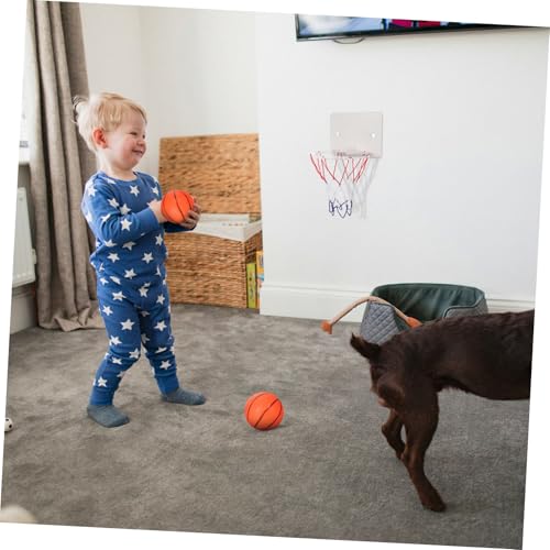 PartyKindom Wand Basketballspielzeugset für Kinder Tragbares Kleiner Basketballspielzeug Einfach zu Montieren Indoor Spaß für Zuhause von PartyKindom