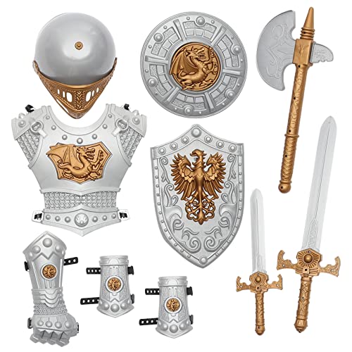 PartyKindom 1Satz Ritterkostüm für Teiliges Cosplay Kostüm für Halloween Mottopartys Rollenspiele Modisches Attraktives Outfit für Jungen PartyKindom 1Satz Ritterkostüm für Teiliges Cosplay Kostüm für Halloween Mottopartys Rollenspiele Modisches Attraktives Outfit für Jungen von PartyKindom