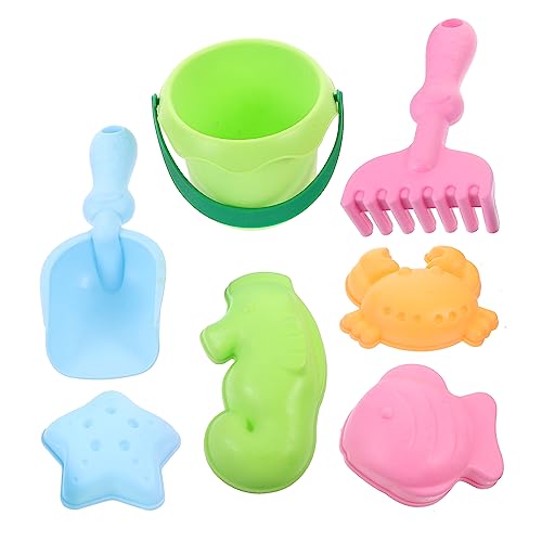 PartyKindom 1Satz Teiliges Sandspielzeug für Weiches und Sicheres Strandspielzeug mit Eimer Rechen und Sandformen für Strand Park und Wasserspiele Farben Zufällig PartyKindom 1Satz Teiliges Sandspielzeug für Weiches und Sicheres Strandspielzeug mit Eimer Rechen und Sandformen für Strand Park und Wasserspiele Farben Zufällig von PartyKindom