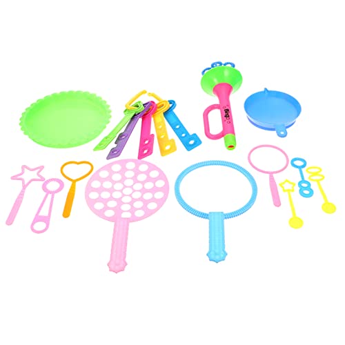 PartyKindom 1Satz Teiliges Seifenblasen für Bunte Blasenmacher Werkzeuge aus Langlebigem für Partys und Outdoor Aktivitäten mit Verschiedenen Formen und Zubehörteilen von PartyKindom