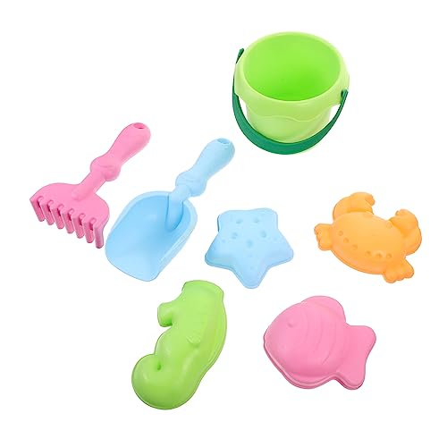 PartyKindom 1Satz Teiliges Strandspielzeug aus Weichem für Wasserspielzeug mit Eimer Schaufel Rechen und Sandformen für Strand und Outdoor Aktivitäten Farben PartyKindom 1Satz Teiliges Strandspielzeug aus Weichem für Wasserspielzeug mit Eimer Schaufel Rechen und Sandformen für Strand und Outdoor Aktivitäten Farben von PartyKindom