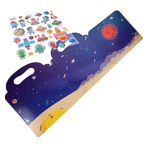 PartyKindom 1Satz Wiederverwendbares Aufkleberbuch für DIY Aufklebern für Kreative Partyspiele und Lernspiele für Kleinkinder Handlichem Tragegriff PartyKindom 1Satz Wiederverwendbares Aufkleberbuch für DIY Aufklebern für Kreative Partyspiele und Lernspiele für Kleinkinder Handlichem Tragegriff von PartyKindom