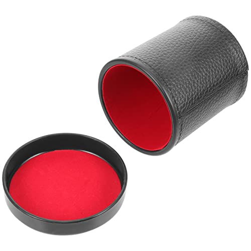 PartyKindom 1Satz Würfelbecher aus Leder mit Geräuschlosem Design Kompakte Würfelhalter für Brettspiele und Partys Würfeln für Ktv und Gesellige Abende PartyKindom 1Satz Würfelbecher aus Leder mit Geräuschlosem Design Kompakte Würfelhalter für Brettspiele und Partys Würfeln für Ktv und Gesellige Abende von PartyKindom