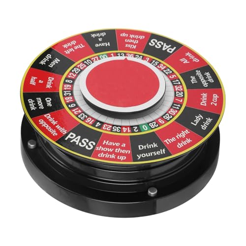 PartyKindom 1Stück Ktv Trinkspiel Roulette Plattenspieler Schwarz Rot Unterhaltsames Partyspiel für Ktv Bar und Heimfeiern Einfach zu Bedienen Mehrfach Verwendbar für Gesellige PartyKindom 1Stück Ktv Trinkspiel Roulette Plattenspieler Schwarz Rot Unterhaltsames Partyspiel für Ktv Bar und Heimfeiern Einfach zu Bedienen Mehrfach Verwendbar für Gesellige von PartyKindom
