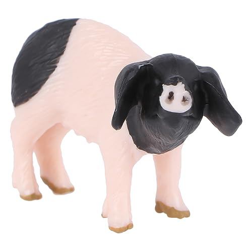 PartyKindom 1Stück Realistisches Schwein Modell Niedliches Schweinemodell zur Dekoration und Lernspielzeug für Sicher und Langlebig Fördert Kreativität und Vorstellungskraft von PartyKindom