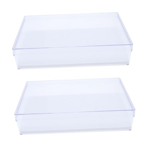 2 Stk aufbewahrungsdose storage boxes münzschatulle vorratsboxen Kristallvitrine Aufbewahrungsbox münzkassette Transparente Box glasvitrine stehend klein Suite Insekt Musterbox von PartyKindom