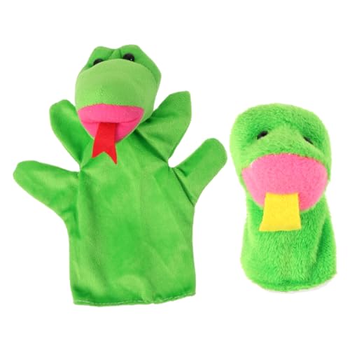 PartyKindom 2 STÜCK Teiliges Schlange Handpuppe Kreatives Pädagogisches für Weiche Fingerpuppen für Interaktives Geschichtenerzählen und Fantasieentwicklung von PartyKindom