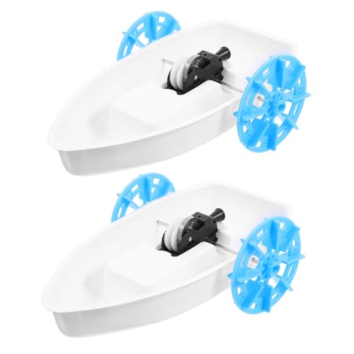 PartyKindom 2 Sätze DIY Amphibien Raddampfer Bausatz mit Sicherem Robustem Material Leicht Zusammenbaubar Fördert Teamarbeit und Kommunikation für Ab Jahren von PartyKindom