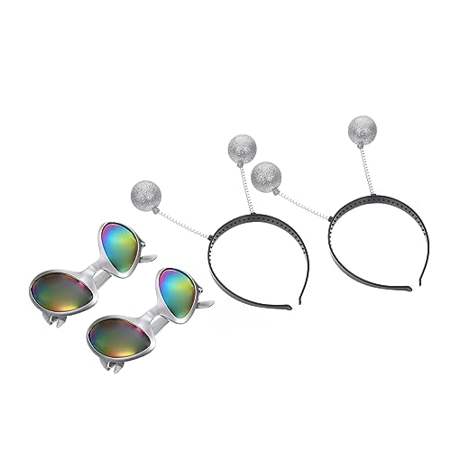 PartyKindom 2 Sätze Kreative Brille und Stirnband Deko Kostüm Zubehör für Partys Fotorequisiten für Weihnachten Halloween Cosplay und Themenfeiern PartyKindom 2 Sätze Kreative Brille und Stirnband Deko Kostüm Zubehör für Partys Fotorequisiten für Weihnachten Halloween Cosplay und Themenfeiern von PartyKindom