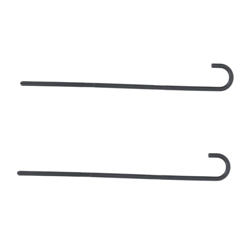 PartyKindom 2 Sätze Übersetzer Krücken Stock Party Tricksticks Cosplay beängstigend Krückenstütze Halloween-Requisite Rohrstütze Zauberzubehör Zaubererkrücke dekorative Krücken Plastik Schwarz von PartyKindom