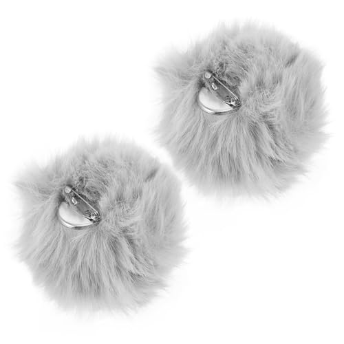 PartyKindom 2 Stück Flauschige Bunny Tail Clips für Cosplay Weiche Kaninchenfell Kostüm Accessoires Niedlicher Plüsch Hasenschwanz mit Befestigung für Karneval Party und Tierkostüme von PartyKindom
