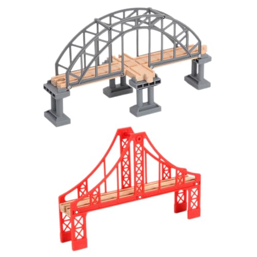 PartyKindom 2 Stück Gleiszubehör Zug Schiene Kreuzung der Zug Bahngleis Landschaft modellbahn zubehör Gleismodell Gleisbrücke Eisenbahnbrücke aus Kunststoff Plastik PartyKindom 2 Stück Gleiszubehör Zug Schiene Kreuzung der Zug Bahngleis Landschaft modellbahn zubehör Gleismodell Gleisbrücke Eisenbahnbrücke aus Kunststoff Plastik von PartyKindom