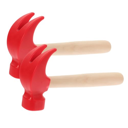 PartyKindom 2 Stück Holzhammer Teiliges Kleiner Leichter Holzklopfer Sicherer Langlebiger Hammer für Hand Auge Koordination und Motorische Entwicklung für Vorschule und von PartyKindom