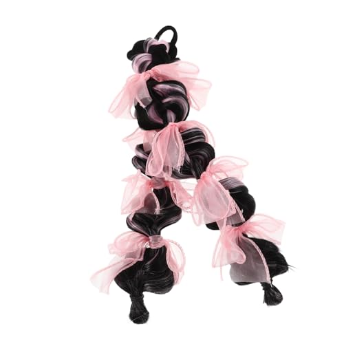 PartyKindom 2 Stück Lange Geflochtene Ponytail Extensions mit Schleifen für Rollenspiele Halloween und Kostümpartys für Mädchen PartyKindom 2 Stück Lange Geflochtene Ponytail Extensions mit Schleifen für Rollenspiele Halloween und Kostümpartys für Mädchen von PartyKindom