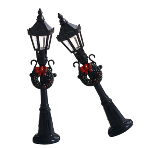 PartyKindom 2 Stück Miniatur Puppenhaus Straßenlaterne aus Schwarze Miniatur Straßenlampen ohne Kabel Dekorative Mini Straßenlaterne für Sandtisch Park und Landschaftsmodelle PartyKindom 2 Stück Miniatur Puppenhaus Straßenlaterne aus Schwarze Miniatur Straßenlampen ohne Kabel Dekorative Mini Straßenlaterne für Sandtisch Park und Landschaftsmodelle von PartyKindom