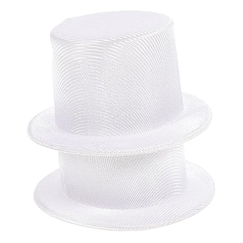 PartyKindom 2 Stück Miniatur Top Hüte aus Leichtem Kleine Bastelhüte für Puppendeko und DIY Weihnachtsmütze Handgefertigte Schneemann Kappe für Festtags und Partydekoration von PartyKindom