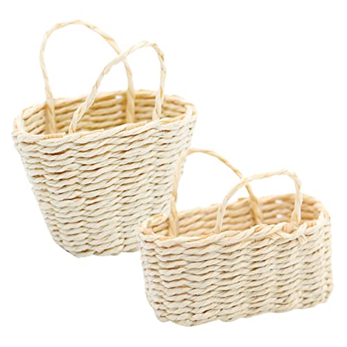PartyKindom 2 Stück Miniatur Warenkorb Lange und Runde Form Praktische Aufbewahrungskörbe für Puppenhäuser Dekorative Mini Körbe aus Rattan für Bastelprojekte PartyKindom 2 Stück Miniatur Warenkorb Lange und Runde Form Praktische Aufbewahrungskörbe für Puppenhäuser Dekorative Mini Körbe aus Rattan für Bastelprojekte von PartyKindom