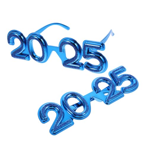 PartyKindom 2 Stück Partybrille Dekorative Silvester Brille Leichtes Bequemes Design Unisex Festival Eyewear Lustige Brillen für Fotoshooting und Partydekoration PartyKindom 2 Stück Partybrille Dekorative Silvester Brille Leichtes Bequemes Design Unisex Festival Eyewear Lustige Brillen für Fotoshooting und Partydekoration von PartyKindom