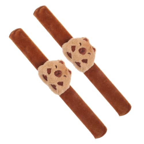 PartyKindom 2 Stück Plüsch Klatscharmband Wasserbecken Tier Slap Bracelet Kuscheliges Armband Leicht Tragbar Party für Mädchen von PartyKindom