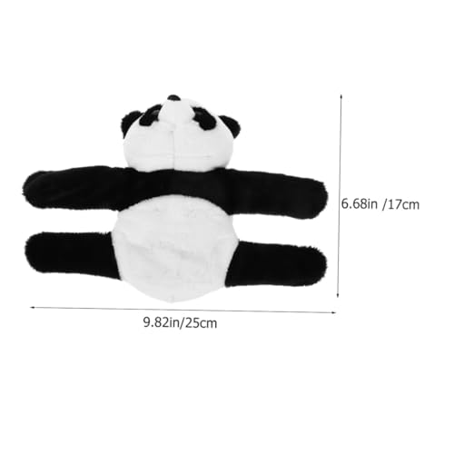 PartyKindom 2 Stück Plüsch Panda Slap Bracelet Kuscheliges Tiermotiv Armband Weiches Stuffed Animal Hugger Wristband Leicht Tragbar Komfortable Slap Bracelets für Partygeschenke und Alltag von PartyKindom