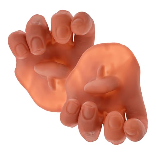 PartyKindom 2 Stück Requisiten Künstliche Hände Requisitenhände Gefälschte Hände Halloween Streich Blutende Finger Kleine Hände Streich Gefälschte Handschellen Hand Halloween Requisite Game von PartyKindom