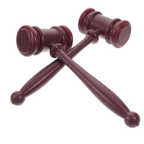 PartyKindom 2 Stück Richterhammer Leichtes Kunststoff Gavel Prop für Gerichtssaal Rollenspiel Lernspielzeug Geschenk für Jungen und Mädchen PartyKindom 2 Stück Richterhammer Leichtes Kunststoff Gavel Prop für Gerichtssaal Rollenspiel Lernspielzeug Geschenk für Jungen und Mädchen von PartyKindom