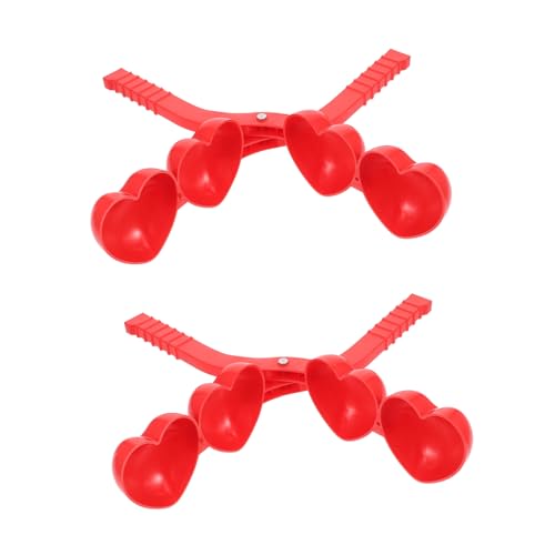 PartyKindom 2 Stück Schneeballzange Teiliges Kunststoff Clip für Outdoor Winter Schneeballformer Kinderfreundlich Handschonend für Spaß im Schnee Familienaktivitäten PartyKindom 2 Stück Schneeballzange Teiliges Kunststoff Clip für Outdoor Winter Schneeballformer Kinderfreundlich Handschonend für Spaß im Schnee Familienaktivitäten von PartyKindom