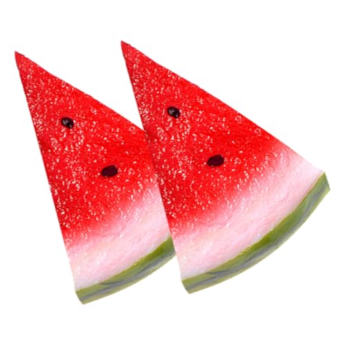 PartyKindom 2 Stück Simulierte Wassermelonenscheiben Lifelike Watermelon Decor für Partydekoration Fotografie und Frühkindliche Bildungsspielzeuge PartyKindom 2 Stück Simulierte Wassermelonenscheiben Lifelike Watermelon Decor für Partydekoration Fotografie und Frühkindliche Bildungsspielzeuge von PartyKindom