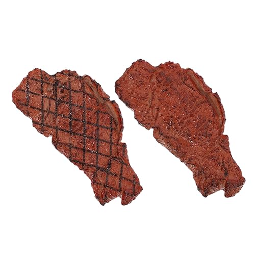 PartyKindom 2 Stück Simuliertes Steakmodell Fleisch Mini-Essen Künstlich Essen Steak-Requisite Realistische Lebensmittelrequisiten Gefälschtes Steak-Modell Modell-Steak Plastik PartyKindom 2 Stück Simuliertes Steakmodell Fleisch Mini-Essen Künstlich Essen Steak-Requisite Realistische Lebensmittelrequisiten Gefälschtes Steak-Modell Modell-Steak Plastik von PartyKindom