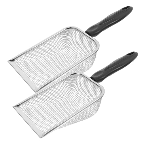 PartyKindom 2 Stück Strandschaufel mit Mesh Sieb Sandfilternde Sandschaufel zum Muschelsammeln und Katzenklo Robust Langlebig für Strand und Haustierstreu PartyKindom 2 Stück Strandschaufel mit Mesh Sieb Sandfilternde Sandschaufel zum Muschelsammeln und Katzenklo Robust Langlebig für Strand und Haustierstreu von PartyKindom
