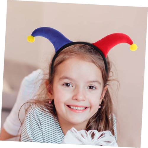 PartyKindom 2 Stück Teiliges Clown Haarband mit Farbenfrohem Design Sichere Materialien für Halloween Party Kostümfest und Bühnenauftritte Passend für Erwachsene von PartyKindom