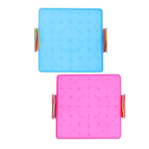 PartyKindom 2 Stücke Doppelseitige Geoboard für Kinder Kunststoff Lernspielzeug Mathematische Manipulative Materialien 14Cm/16Cm für Unterricht und PartyKindom 2 Stücke Doppelseitige Geoboard für Kinder Kunststoff Lernspielzeug Mathematische Manipulative Materialien 14Cm/16Cm für Unterricht und von PartyKindom