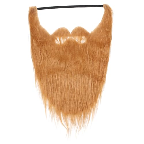 PartyKindom 2 Stück Teiliges Halloween Fake Orange Langhaarige Schnurrbart Masken Kostüm Zubehör für Erwachsene und Partygeschenke Gesichtsschmuck Zufällige Farbe von PartyKindom