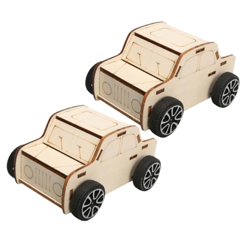 PartyKindom 2 Stück Teiliges Holzauto Bausatz DIY Holzfahrzeug Modell zum Zusammenbauen Windbetriebenes Lernspielzeug für Kreativität und Handwerk Ab Jahren PartyKindom 2 Stück Teiliges Holzauto Bausatz DIY Holzfahrzeug Modell zum Zusammenbauen Windbetriebenes Lernspielzeug für Kreativität und Handwerk Ab Jahren von PartyKindom