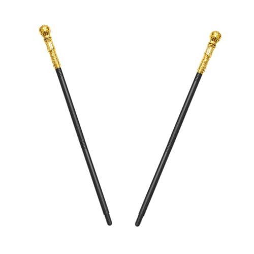 PartyKindom 2 Stück Teiliges Kunststoff Königszepter Robuste Bühne Requisite Goldfarben für Cosplay Partydekoration und Theateraufführungen PartyKindom 2 Stück Teiliges Kunststoff Königszepter Robuste Bühne Requisite Goldfarben für Cosplay Partydekoration und Theateraufführungen von PartyKindom