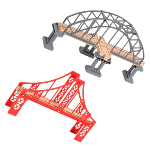 PartyKindom 2 Stück Teiliges Spielzeugzug Brücke Robuste Eisenbahnbrücke für Holzeisenbahnen Dekoratives Zubehör für Kreatives und DIY Projekte für Zuglandschaften PartyKindom 2 Stück Teiliges Spielzeugzug Brücke Robuste Eisenbahnbrücke für Holzeisenbahnen Dekoratives Zubehör für Kreatives und DIY Projekte für Zuglandschaften von PartyKindom