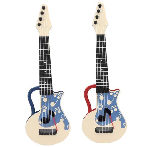 PartyKindom 2 Stück Teiliges Ukulele für Robuste Kunststoff und Nylonsaiten Realistisch Gestaltetes Musikinstrument Sicher und Lernspielzeug für Frühkindliche Musikalische Früherziehung PartyKindom 2 Stück Teiliges Ukulele für Robuste Kunststoff und Nylonsaiten Realistisch Gestaltetes Musikinstrument Sicher und Lernspielzeug für Frühkindliche Musikalische Früherziehung von PartyKindom